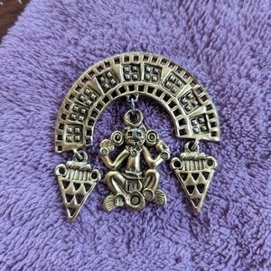 vintage mayan pendant